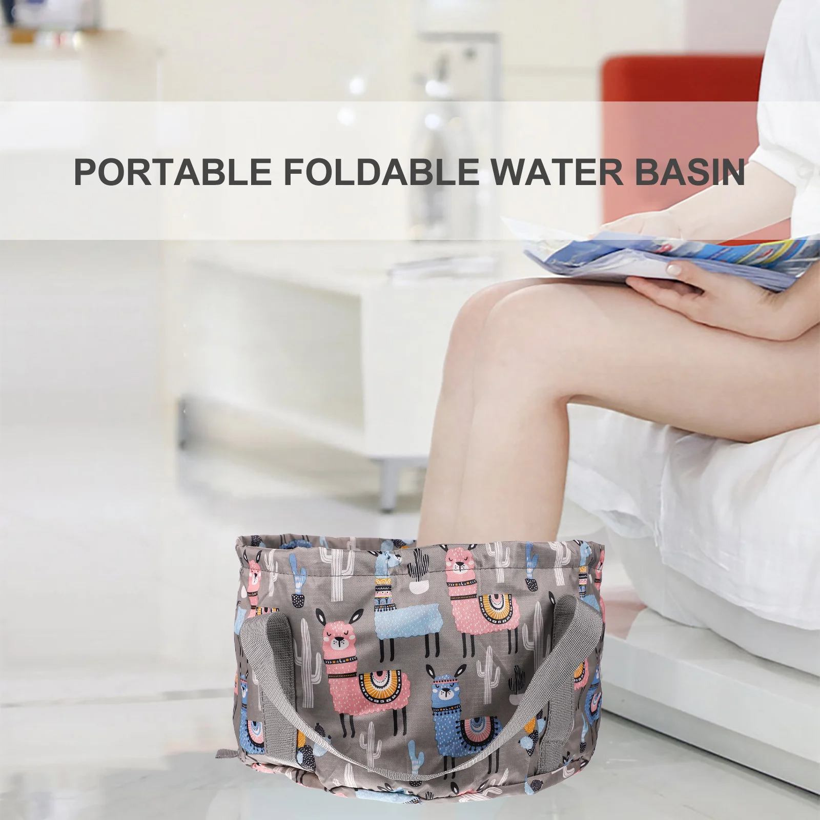 

1Pcs Portable Foot Soaking Basin Folding 21L Travel Bucket Multi-Functional Outdoor Foot Bath Tub Outdoor Folding Water Basin