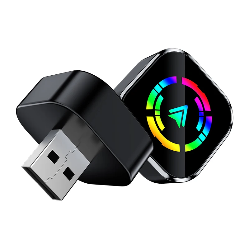 

Металлический мини-адаптер CarPlay USB 2-в-1 для беспроводного подключения CarPlay и Android Auto, беспроводной адаптер CarPlay
