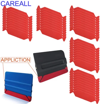 Carelall 20/50 pz feltro tampone per la colorazione pellicola tergipavimento nessun graffio tessuto impermeabile panno auto vinile avvolgere raschietto strumento di protezione
