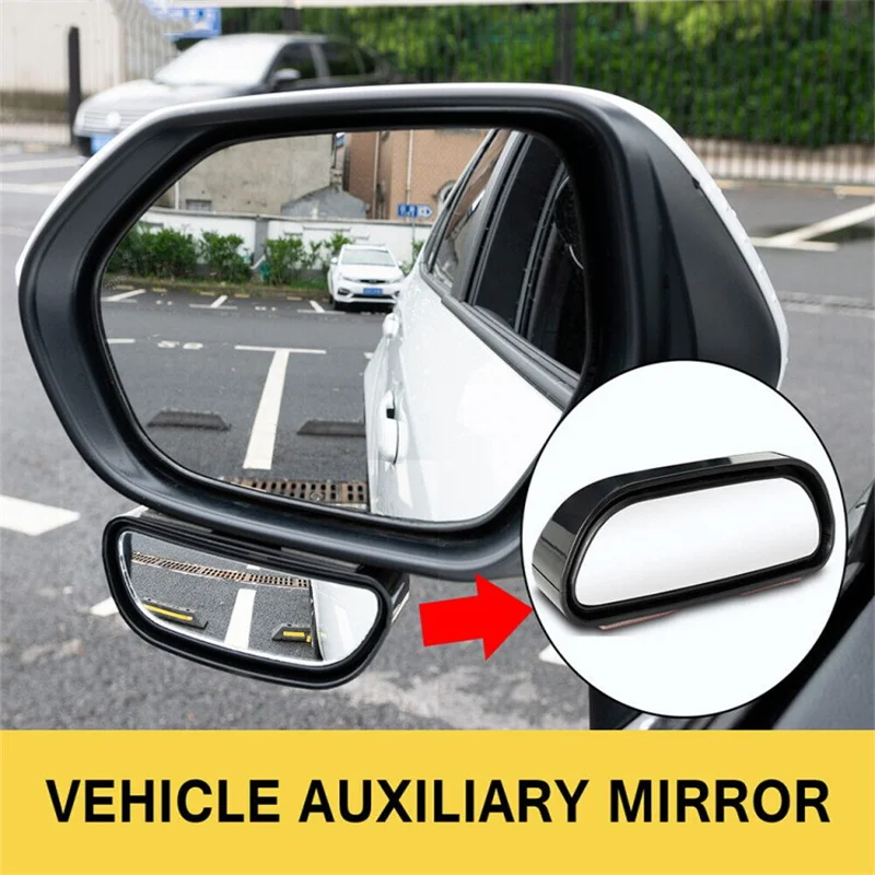 

360 Degree Stick On Blind Spot Mirror Car Reverse Parking Wide Angle Convex Rear View Mirror Rearview Auxiliary Auto Accessories