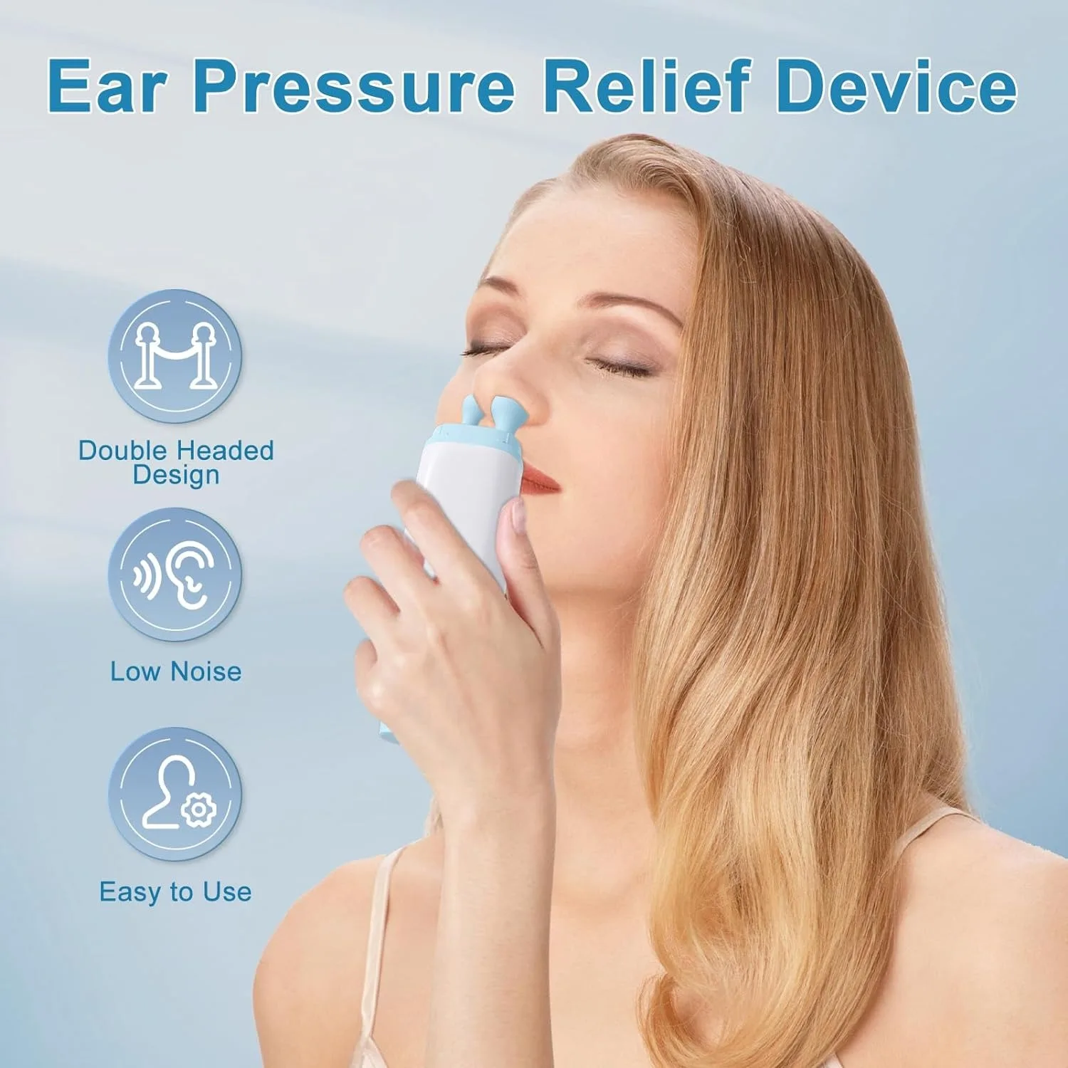 Ear Pressure Relief Device, Portable Eustachian Tube Balanced Ear Pressure Expander Tinnitus Relief for Ringing Ears