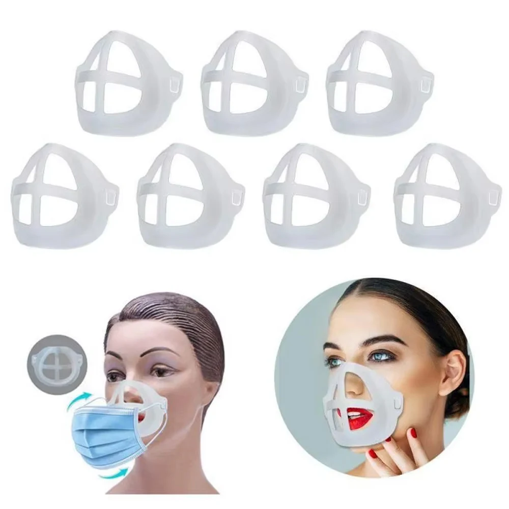 

10pcs Breathable Lipstick Protection Stand Breathable Breathing Space Increase Nose Protection 3D Mask Bracket