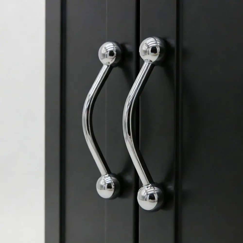 High-end Zinc Alloy Wardrobe Door Handle Single Hole Nordic Minimalist Cabinet Knob Drawer Knob Furniture Hardware