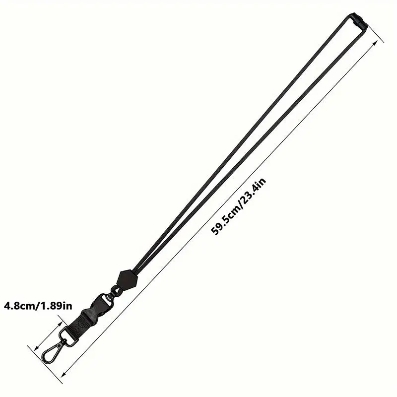 Adjustable Neckband Keychain Multi-Function Mobile Phone Lanyard Anti-Lost Badges Id Card Clip Lanyard Neck Straps Key Chain