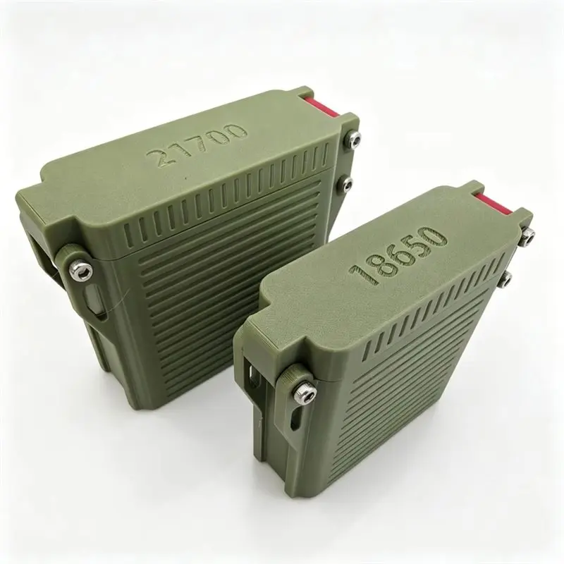ABJF-New Waterproof 18650 21700 Battery Storage Box Outdoor Flashlight Battery Holder Case For Camping Emergency Portable