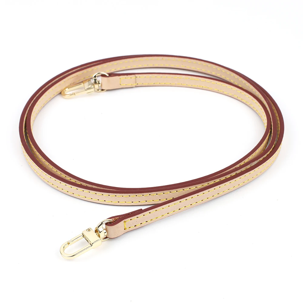 Premium 120CM Genuine Leather Natural Coffee Color Bag Strap Replacement Shoulder Handbag Accessories for Women Bags Belt