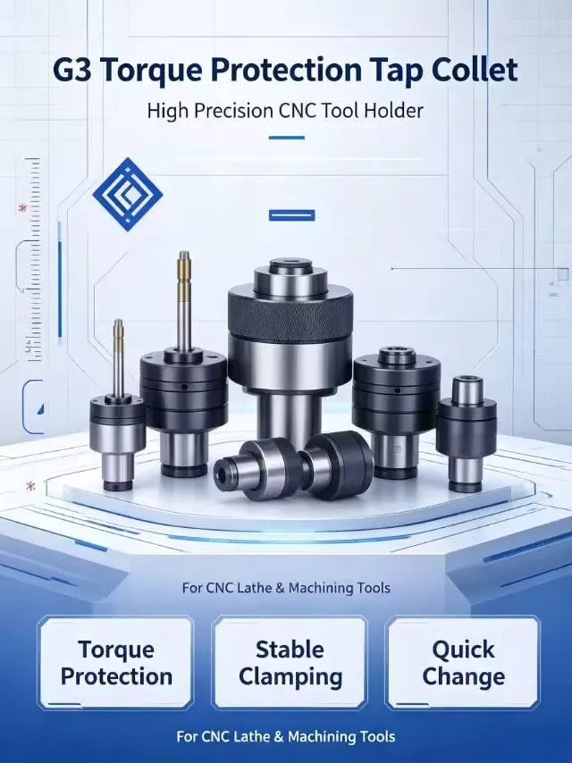 Torque Overload Protection Tapping Collet，Flexible Quick‑Change Tap Chuck for Tapping Machine