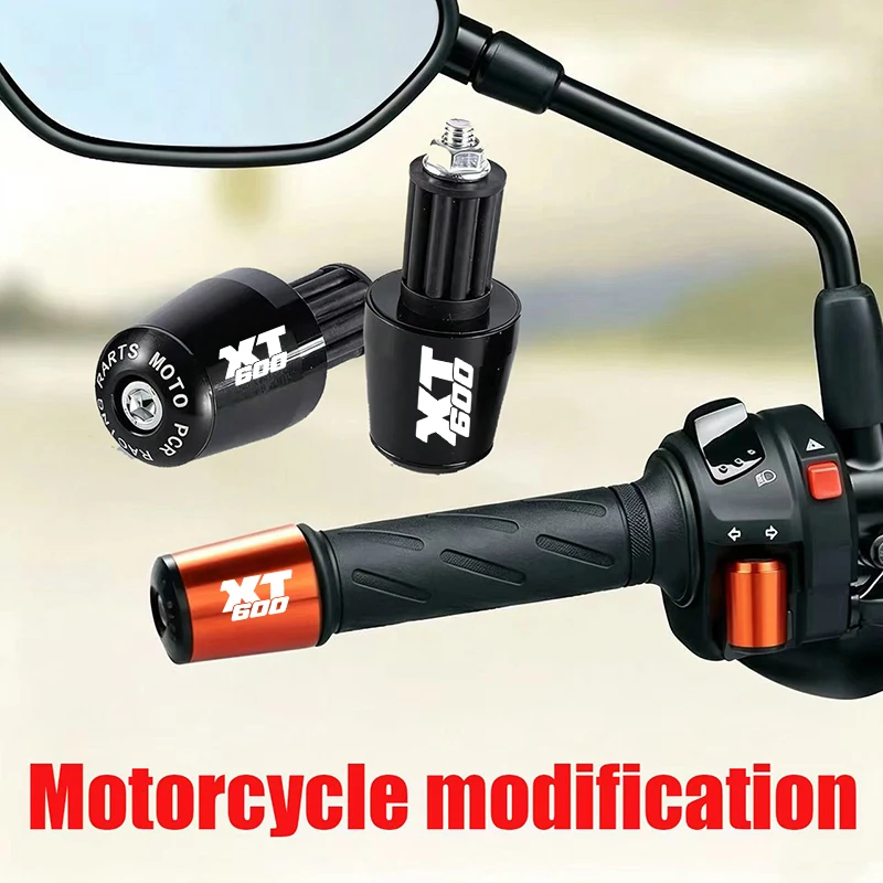CNC Aluminum Motorcycle Accessories Handlebar Grips Ends Handle Bar Cap End Plug For Yamaha XT600 XT 600 XT600Z XT600E XT600ZE