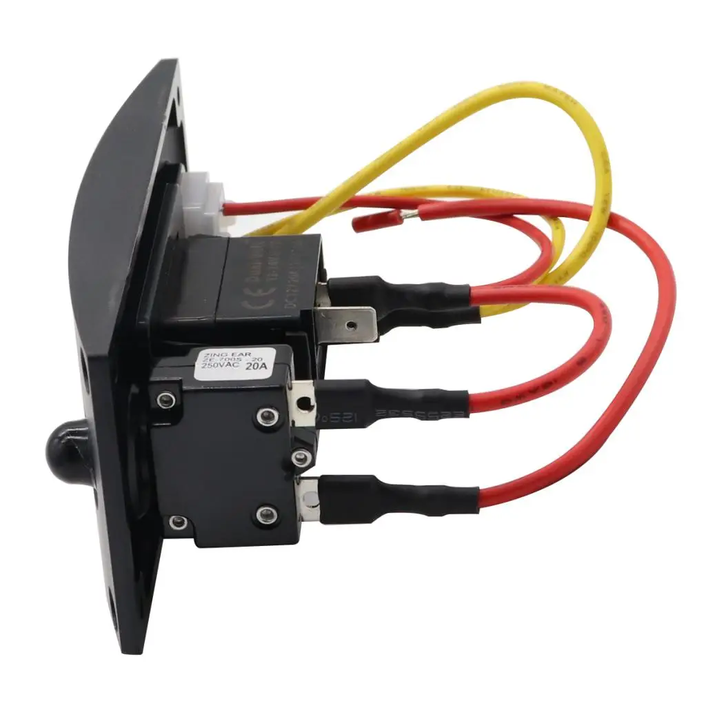 

DC 12V 20A/24V 10A Морская лодка RV Палуба Промывка панели управления Переключатель промывки