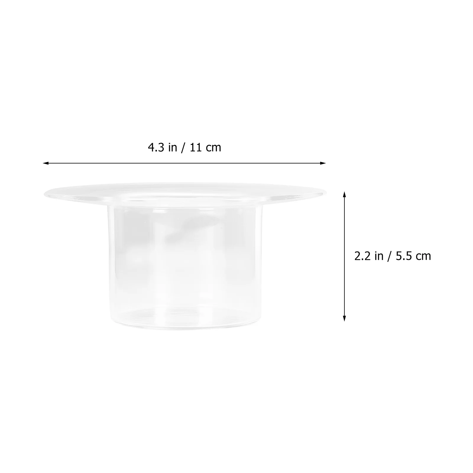 

1Pcs Creative Transparent Hat Shape Bowl Multi-Functional Household Fruit Salad Pudding Yogurt Soup Decorative Holder