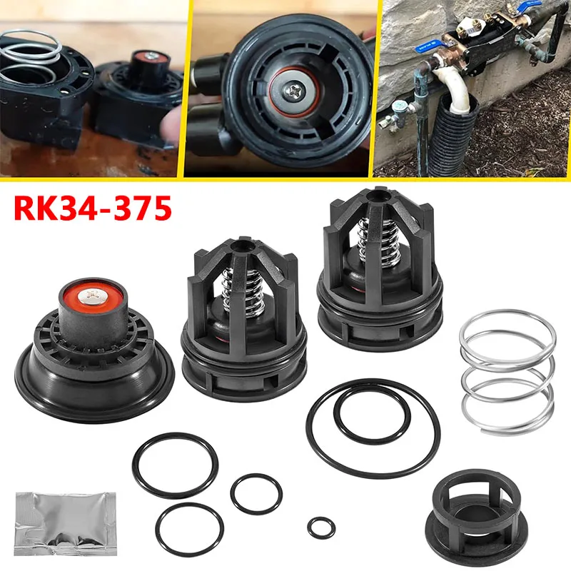 

Premium RK34-375 Complete Backflow Preventer Repair Kit Compatible with ZurnWilkins 375 Series (1/2" & 3/4")