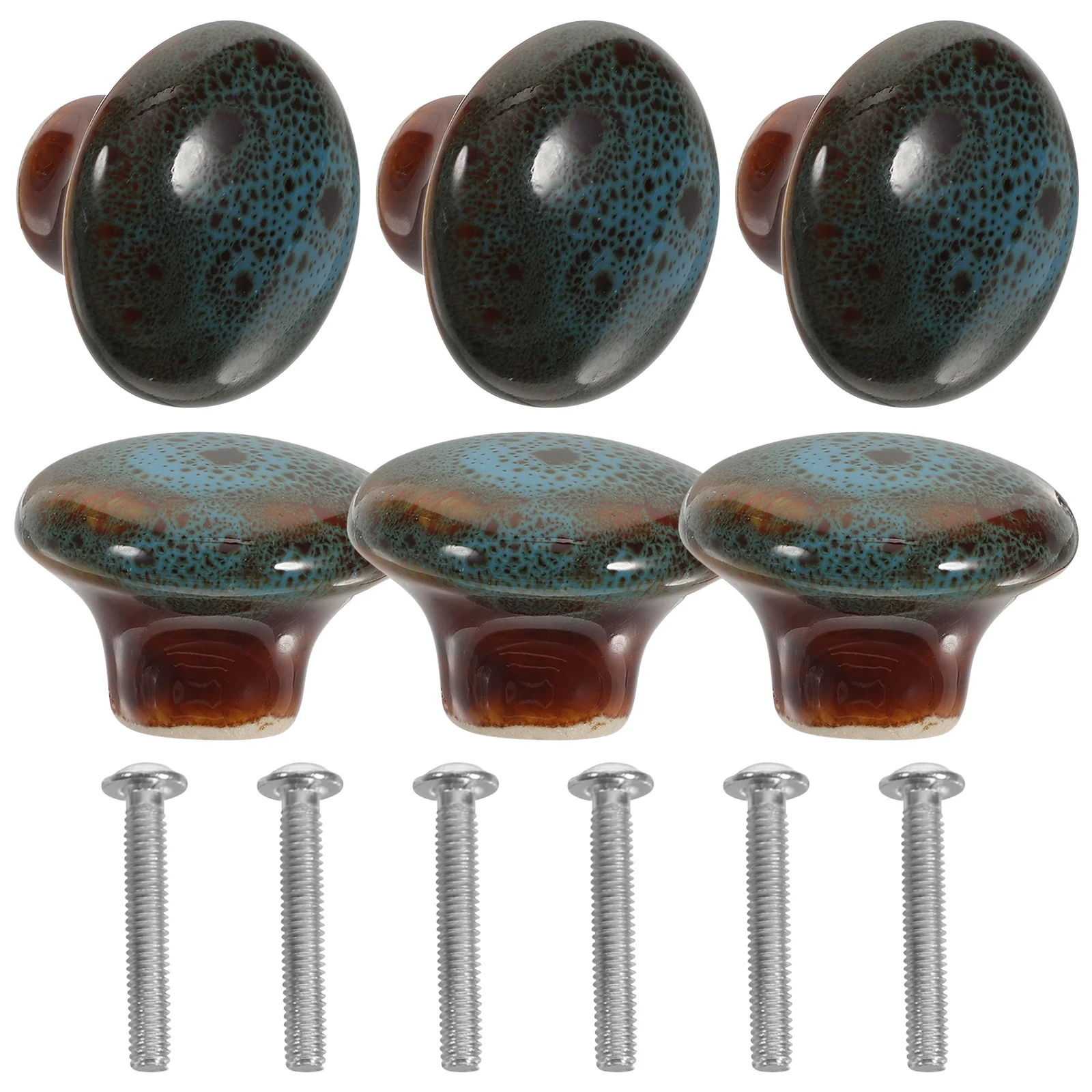 

6Pcs 's Room Ceramic Cabinet Knobs Decorative Furniture Handle Drawer Pulls for Kitchen Wardrobe Drawers