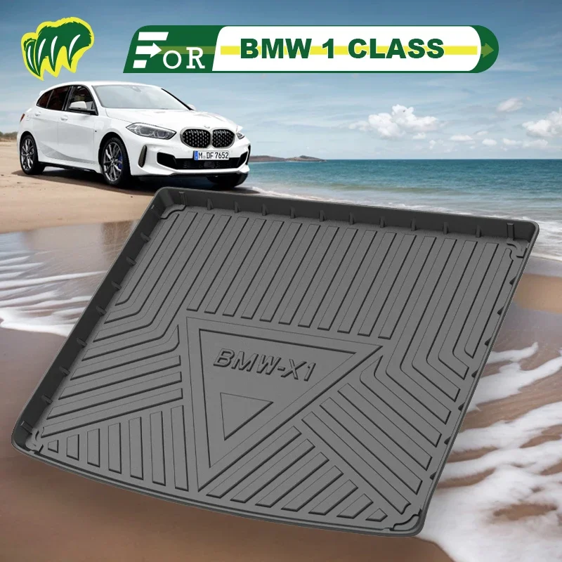 For BMW 1 CLASS 17 18 19 20 21 22 2016-2023 Custom Fit Car Trunk Mat All Season Cargo Mat 3D Shape Laser Measured Trunk Liner