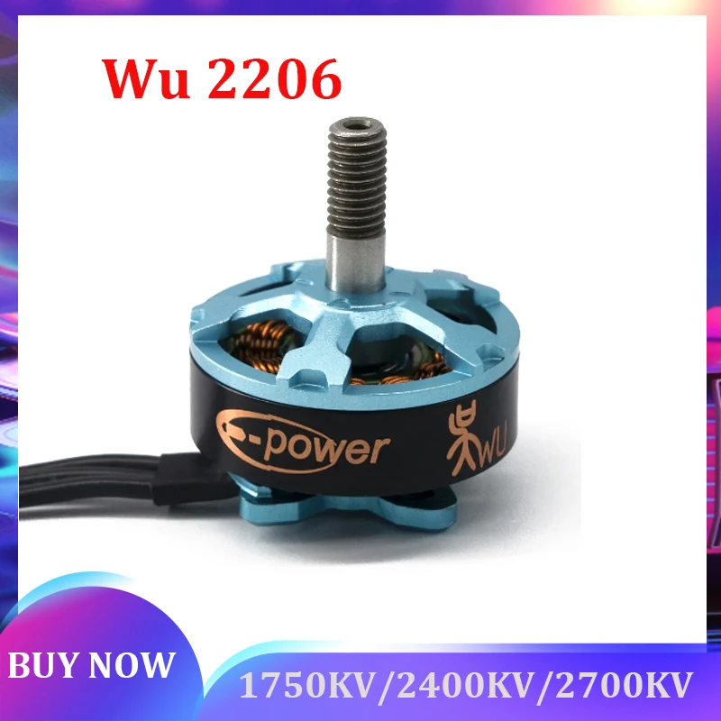 Samguk Wu 2206 2400KV 2700KV 3-4S / 1750KV 4-6S Brushless Motor CW for RC Models Multicopter Frame
