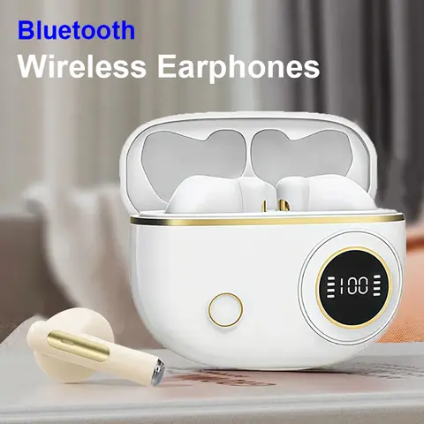 Bluetooth Earphones Wireless Headphones ENC Noise Cancelling Pods Earbuds HiFi Stereo Headsets for Xiaomi Lenovo Air ipads