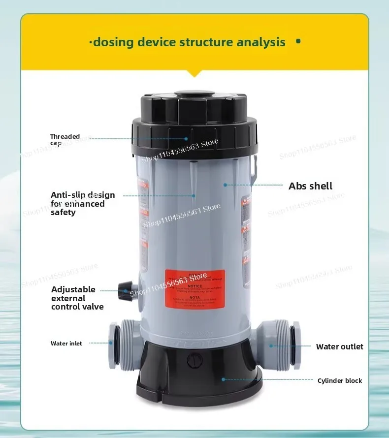 CL Series Automatic Pool Chlorinator – Easy Chemical Dispenser for Clean & Sanitized Pool Water view 5