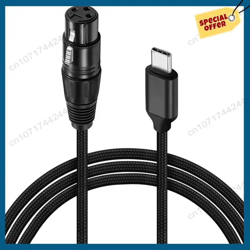 -A15I XLR To USB C USB C To XLR For Phone To Microphone XLR To USB Cable For Tablet, Laptop And Other Type C Device(6FT)