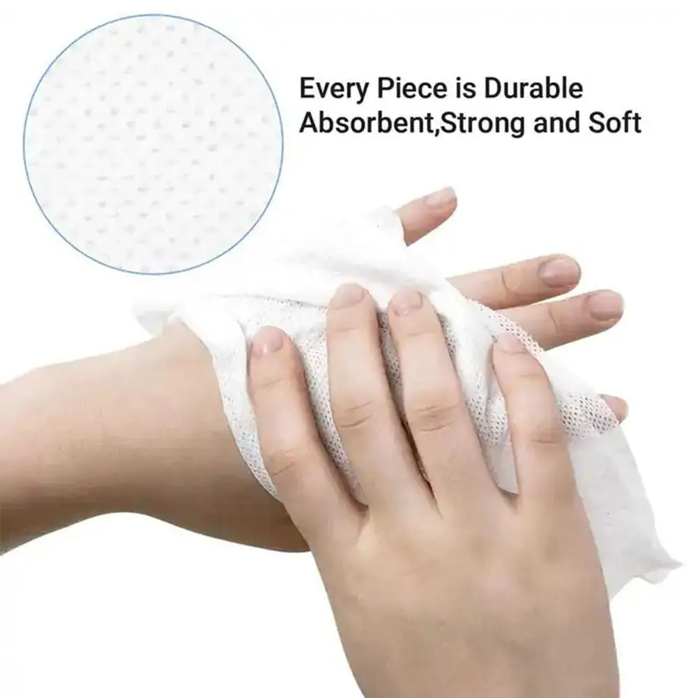 Disposable Compressed Face Towel Cotton Pad Travel Towel Thickened Portable Outdoor Cleansing Tissue 20x22cm Small S4G7