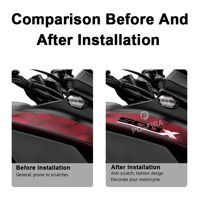 POSFIRA Motorcycle Sticker Waterproof Decals for Honda CB500X CB 500 X 500X Accessories 2013-2023 2022 2021 Motorbike Stickers