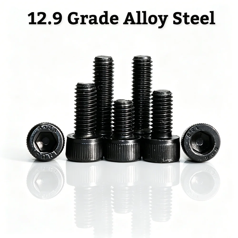 12.9 Grade M2 M3 Alloy Steel Socket Head Cap Screws FPV Drone Black Oxide Hex Drive Bolt for Frame Motor Mount Flight Controller
