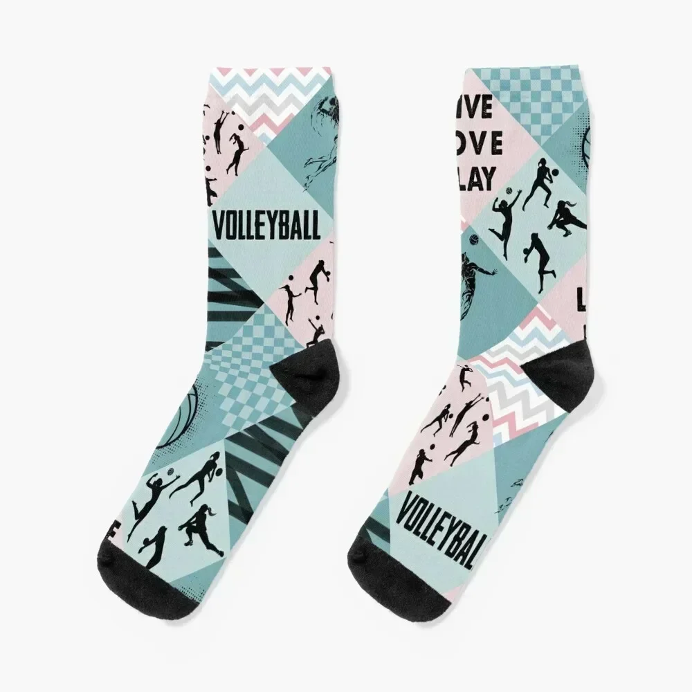 

VOLLEYBALL - PATTERN CROSS X BLANKET Socks funny gifts warm winter gift gifts Designer Man Socks Women's