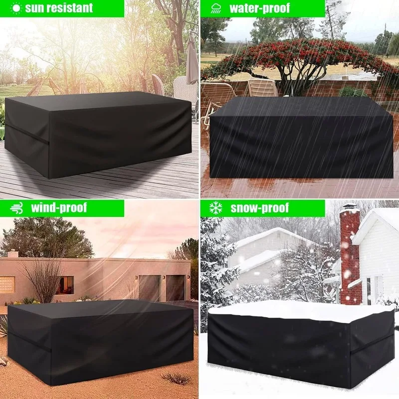 Patio Furniture Cover ,Waterproof Outdoor Sectional Couch Set Covers ,General Purpose, Outside Table