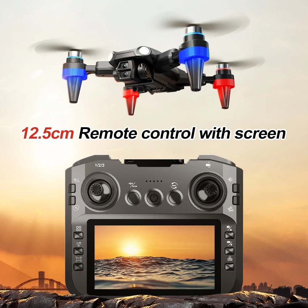 M9 طائرة صغيرة بدون طيار المهنية HD 4K كاميرا 2.4G WIFI FPV فرش الطائرة بدون طيار موتور للطي كوادكوبتر للتصوير الجوي