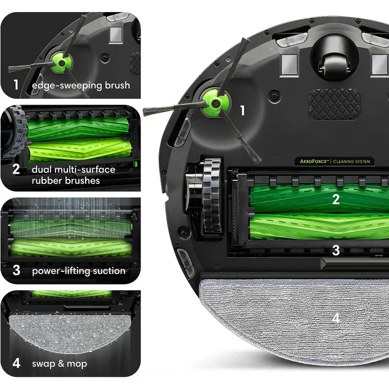 DD2iRobot Roomba Combo j5 Robot - 2-in-1 Vacuum with Optional Mopping,Identifies &Avoids Obstacles Like Pet Waste & Cords
