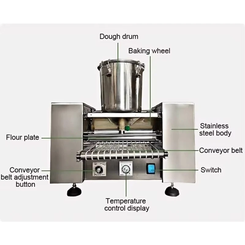 Commercial 8-inch Miller Crepe Cake Machine Layer Cake Pancake Miller-Fier Cake Leather Machine Sales