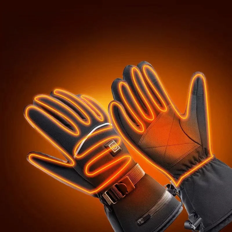 전기 열 방수 온열 스키 장갑, 스노우보드 사이클링 오토바이 자전거 야외 스키 장갑
