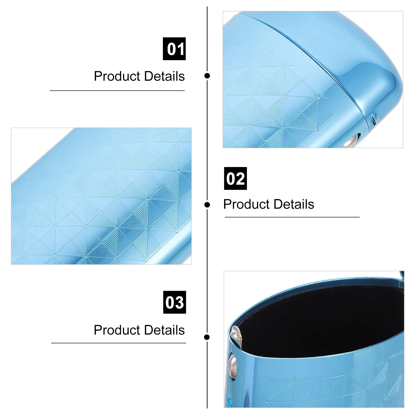 

Hard Shell Eyeglasses Case Compact Lightweight Aluminum Protection for Glasses Portable Travel Eyewear Container