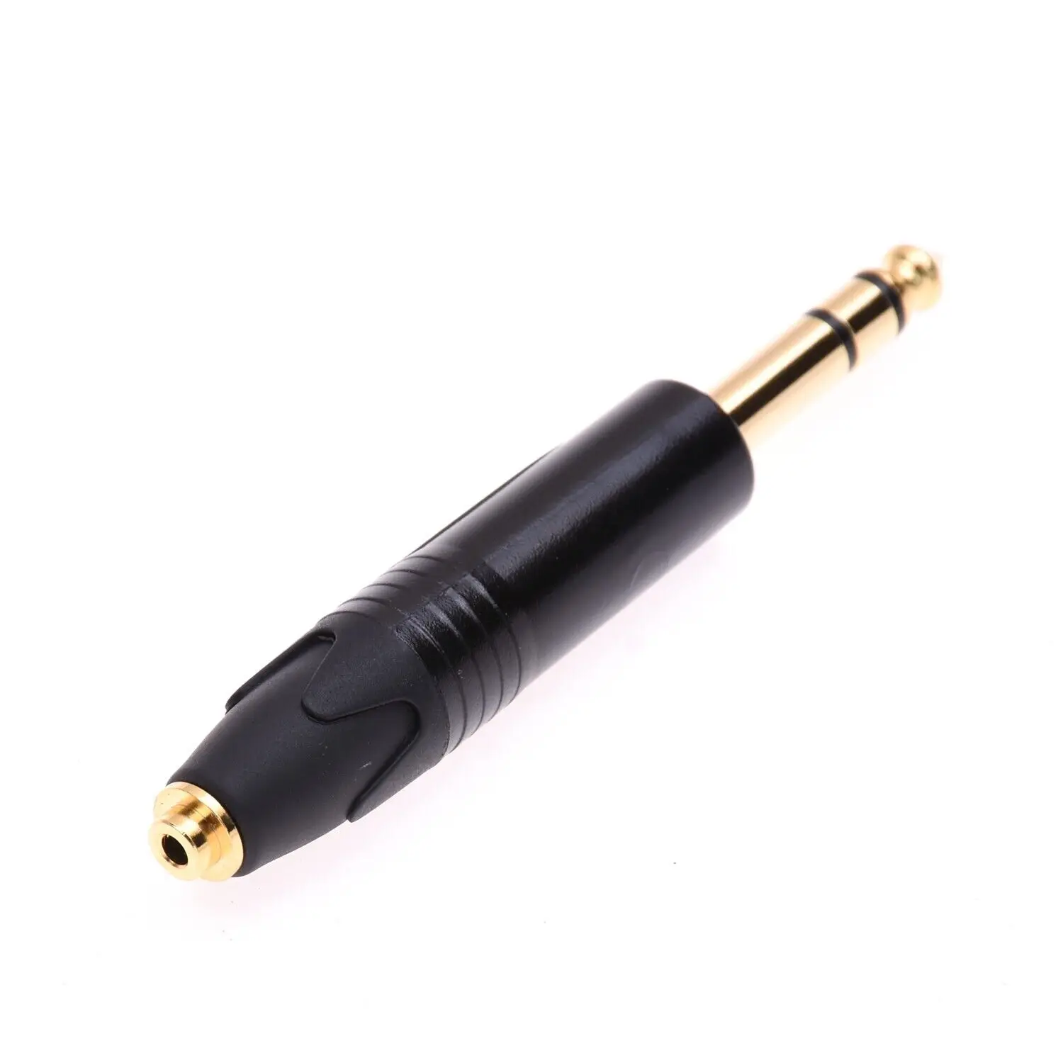 トラズバランスヘッドフォンオーディオアダプター、オスからメス、1/4、6.35mm、2.5mm