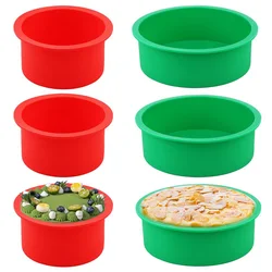 Round Silicone Pan 4 6 8 10Inch Baking Cake Mold Quick Release Baking Pans for Muffin Cupcake Cheese Bread Rainbow Cake Chiffon