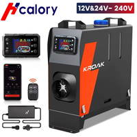 Hcalory 5-8KW Car Heater 12V Smart Diesel Air Heater Standing Diesel Parking Heater Air Heater forTruck RV Bus with LCD Switch