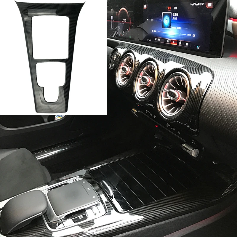 

Car Center Console Board Stickers Frame Strip Gear Shift Panel Cover Trim For Mercedes Benz A-Class W177 CLA C118 2019 ~ 2021