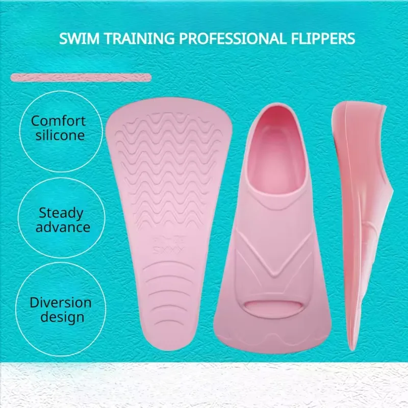 

Профессиональные ласты для плавания, короткие силиконовые тренировочные ласты, принадлежности для подводного плавания, обувь для плавания в виде лягушки для взрослых и детей