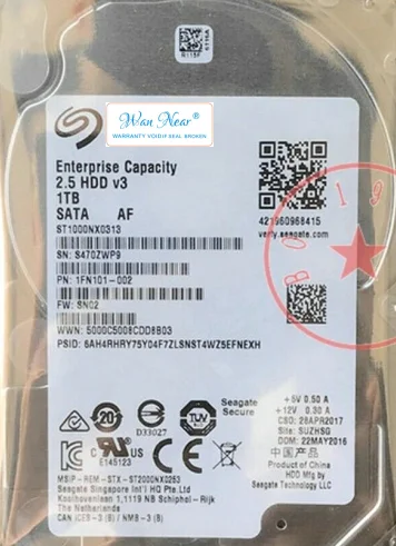 For ST1000NX0313 Enterprise 1TB SATA 2.5