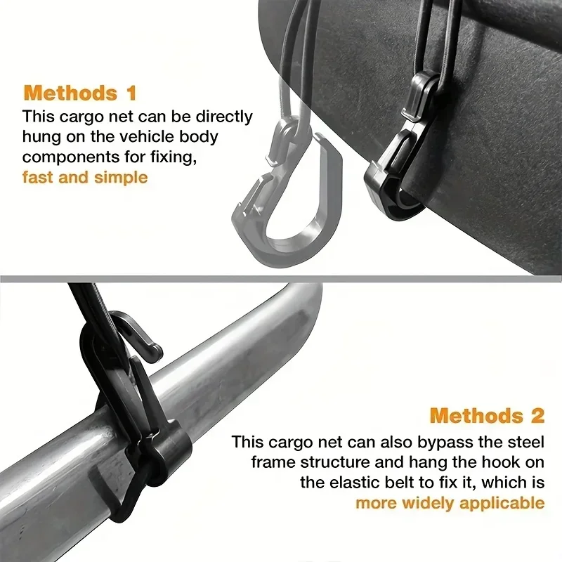 دراجة نارية الأمتعة صافي الدراجة 4 السنانير عقد أسفل خزان الوقود الأمتعة شبكة الويب التصميم جودة عالية قابل للتعديل شبكة بضائع #6