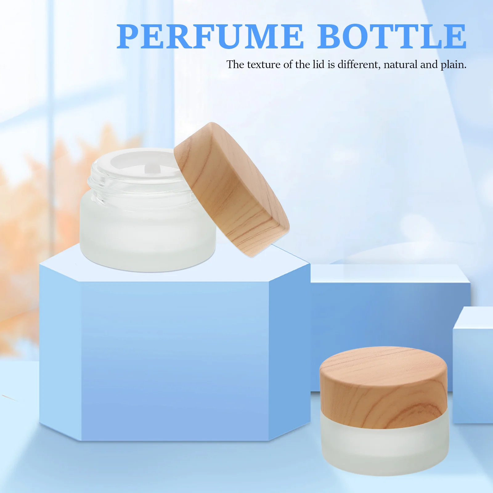 

Small Wooden Glass Bottle Nail Art Liquid Bowl Pen Cleaning Cup Manicure Tool Frosted Glass Craft Accessory