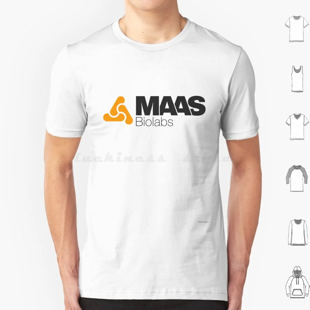 Maas Biolabs Corporate Logo Tshirt White T Shirt Big Size 100% Cotton Maas Biolabs Neotek Maas Neotek Sprawl Neuromancer