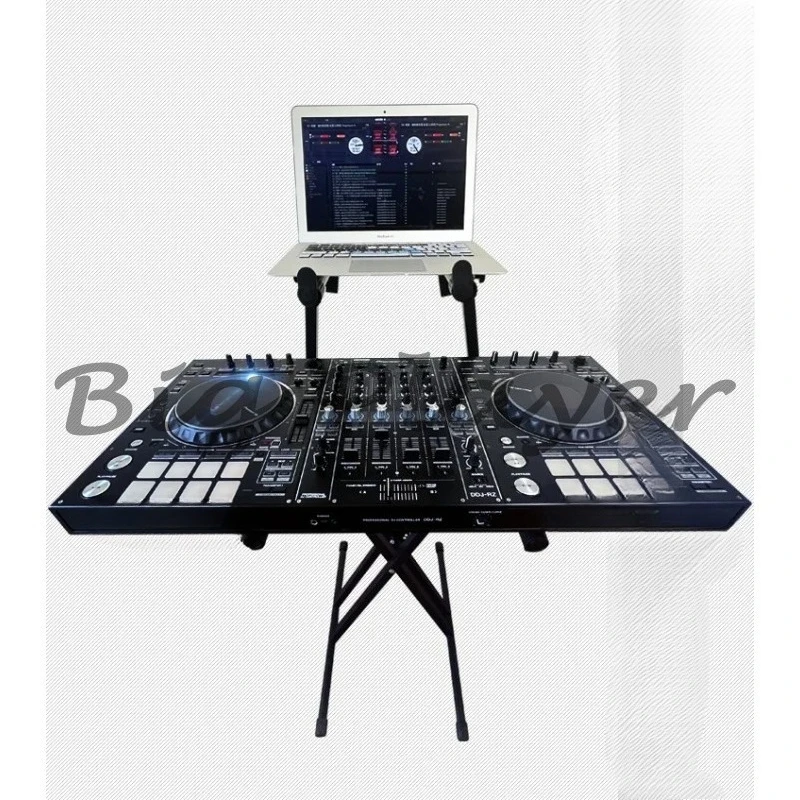 Disc maker, floor mounted, movable DJ stand, integrated controller, no assembly required, piano equipment stand