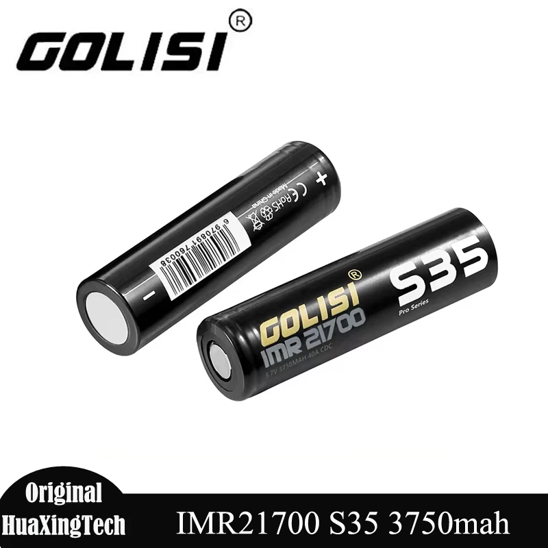 1-10pcs Original GOLISI S35 21700 Rechargeable lithium Battery 3750mAh 30A Continuous Discharge For Game Player Flashlight