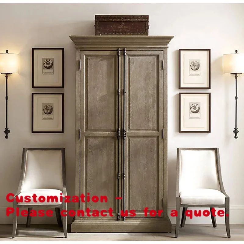 

Customize.Home Furniture Solid Wood Oak Double-Living Room Furniture Wood Storage Book Cabinet