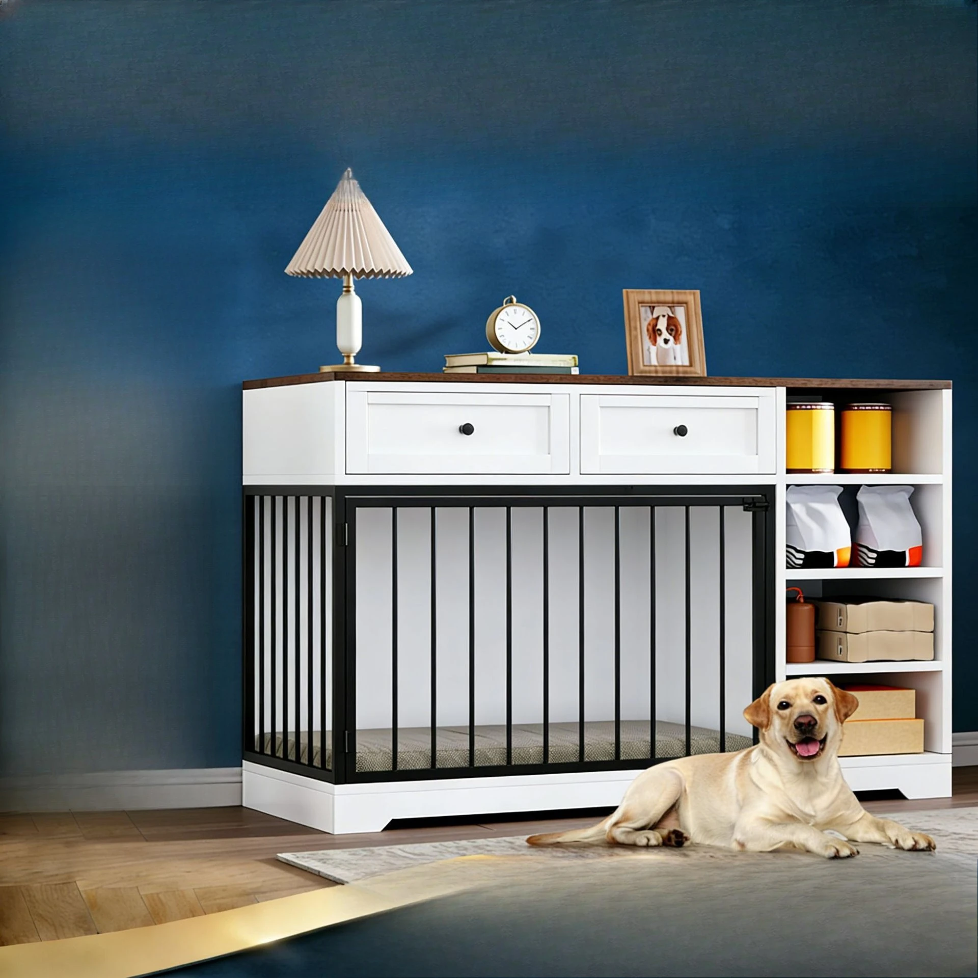 Household simple high-end large dog cage indoor custom pet dog dog isolation fence cross-border custom pet kennel