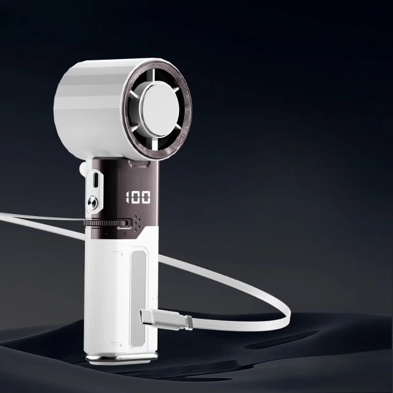 

Handheld ice cooling small fan ultra-high speed silent usb rechargeable mini portable portable small cooling