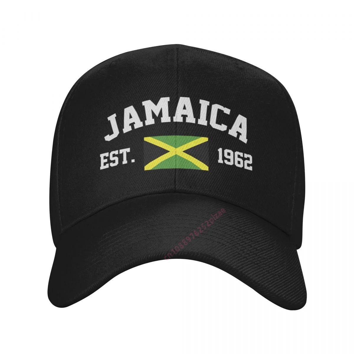 Jamaica Flag With EST Year Hat Unisex Adjustable Snapback Baseball Cap Men Women Outdoor Hip Hop For Sports