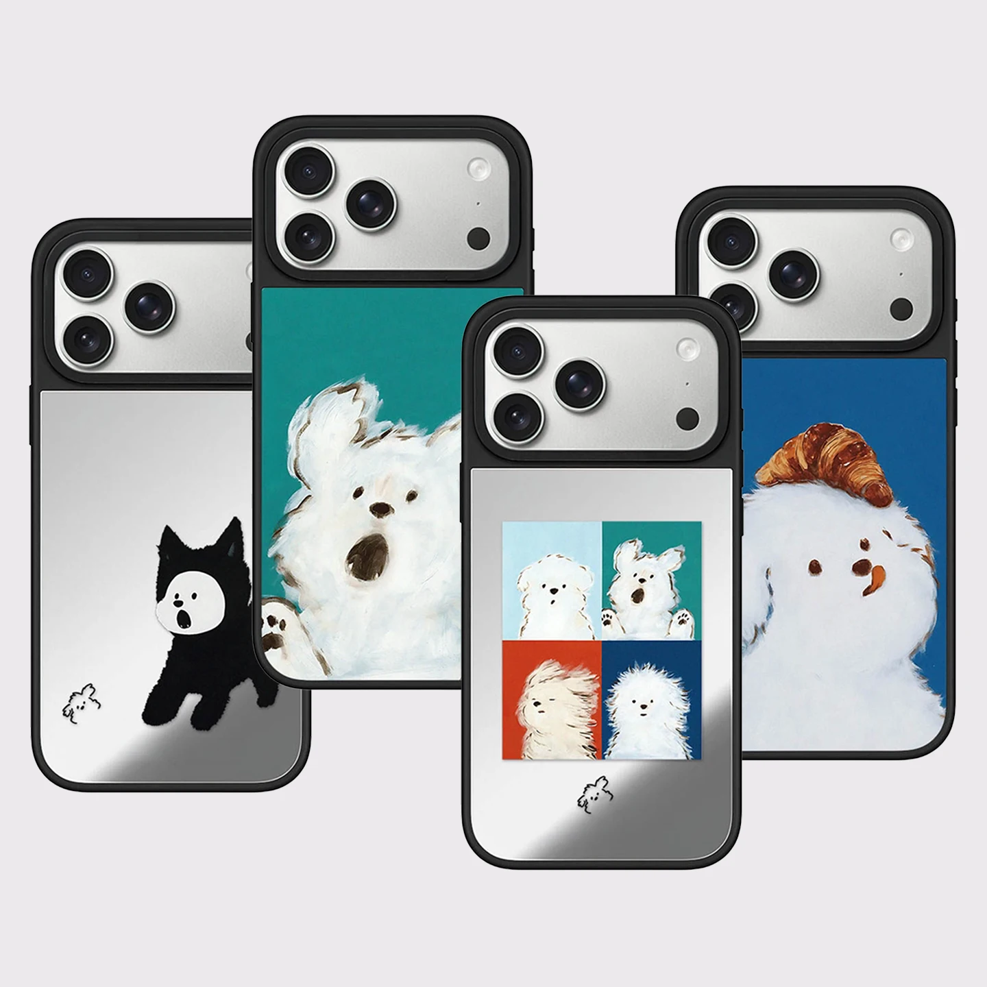 

Cartoon Dog Photo Mirror Surface Magnetic Phone Case Cover for IPhone 13 14 15 16 17 Pro Max Case for IPhone Air