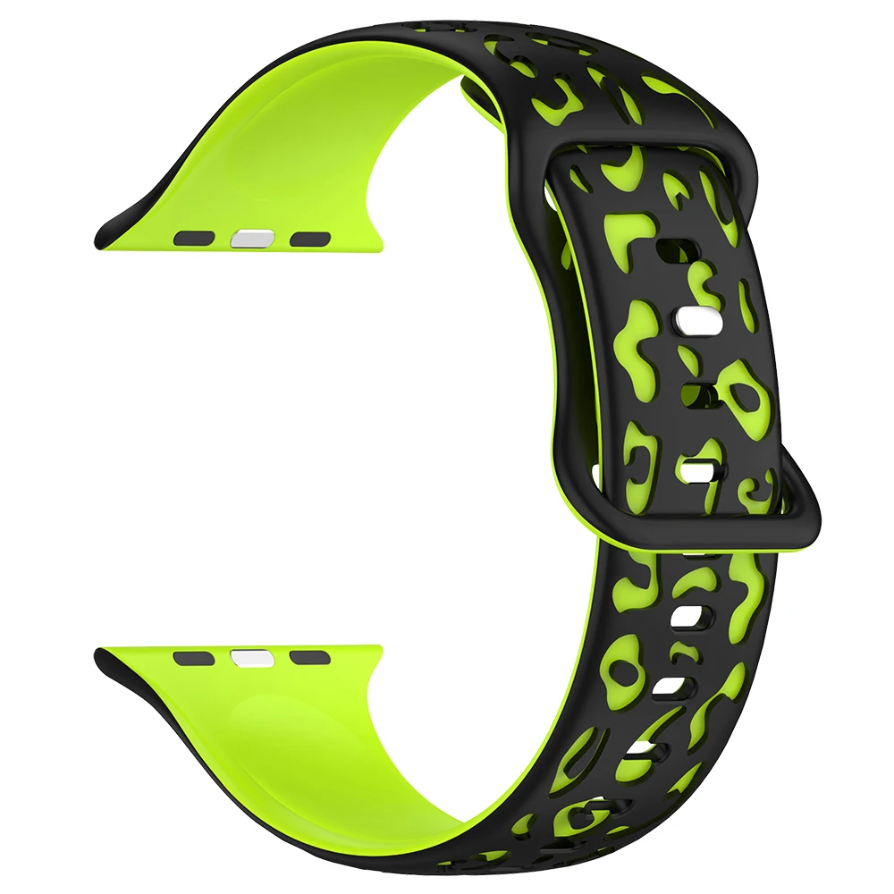 

Leopard Print Strap For Apple Watch 44mm 45mm 40mm 41mm 42-38mm 45 mm sport bracelet iwatch series 8 7 6 5 4 3 SE 9 Ultra 2 49mm