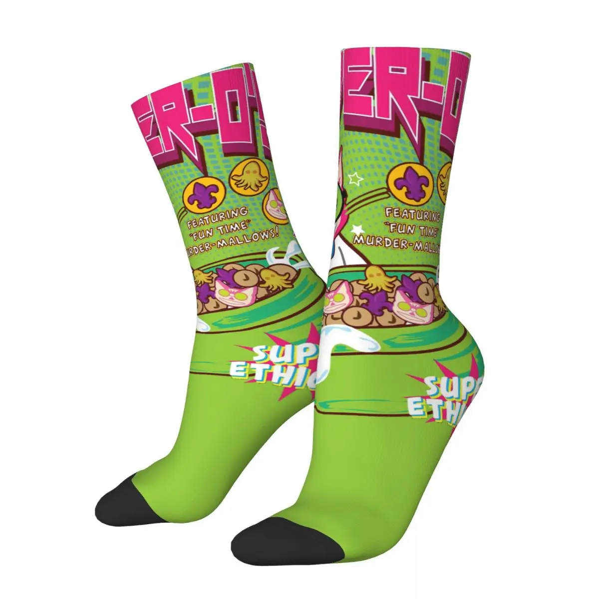 Hip Hop Retro Prof Crazy Men's Compression Socks Unisex Saints Row Game Harajuku Pattern Printed Funny Novelty Happy Crew Sock