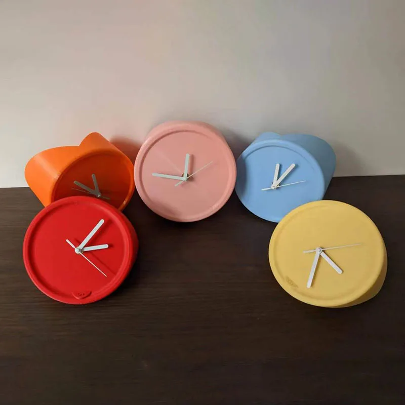 Corner-Wrapping Wall Clock With Angled Form